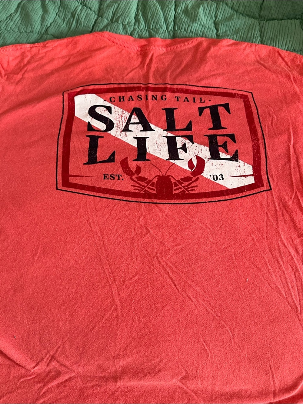 Salt Life Men’s Coral Red Short Sleeve Graphic Tee